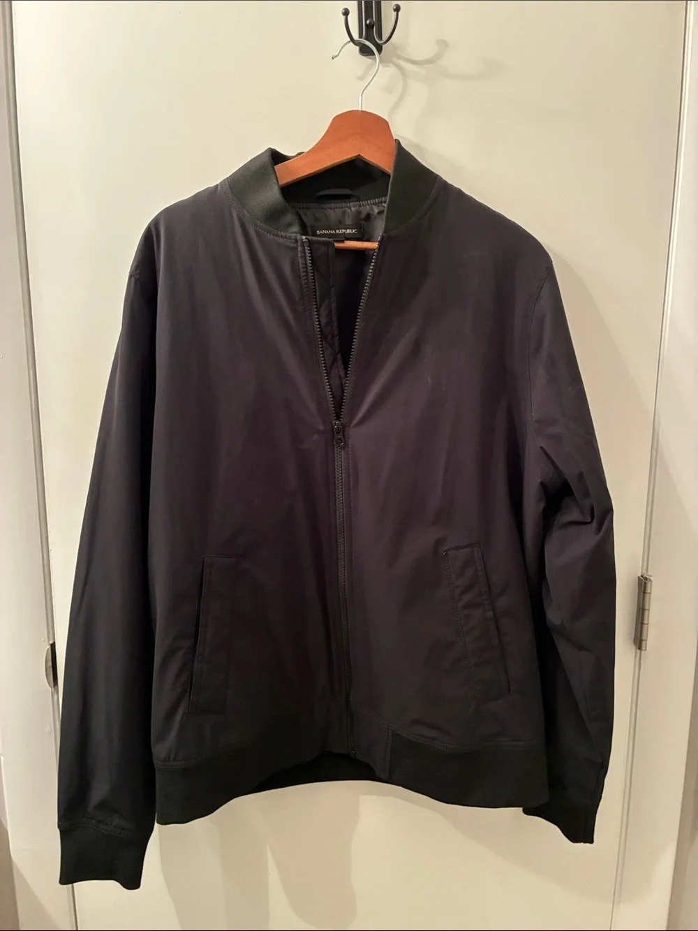 Banana Republic Men's Black Bomber Jacket